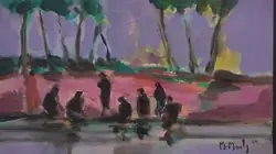 Lavandière au bord du nil 8M